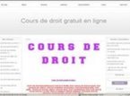 Cours de droit gratuit en ligne